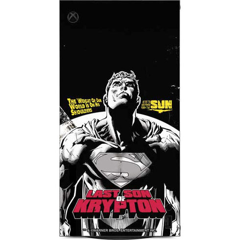 DC Comics Superman Last Son of Krypton XBox Series X Digital Edition Console Skin